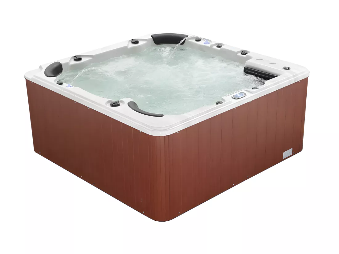 SPA 6 places blanc avec accessoires - Gamme prestige ULYSSE IV - 132 jets - l220 x L220 x H97 cm - Système Balboa