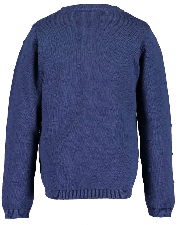 Strickjacke ESSENTIALS – KNITTED DOTS in dunkelblau