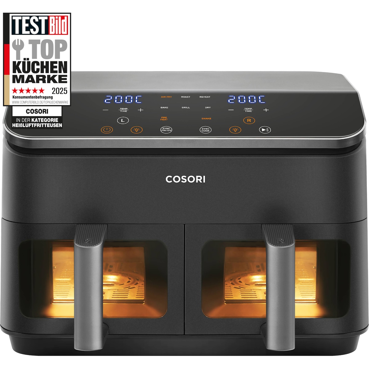 Cosori Dual Basket airfryer 66633 (sort)