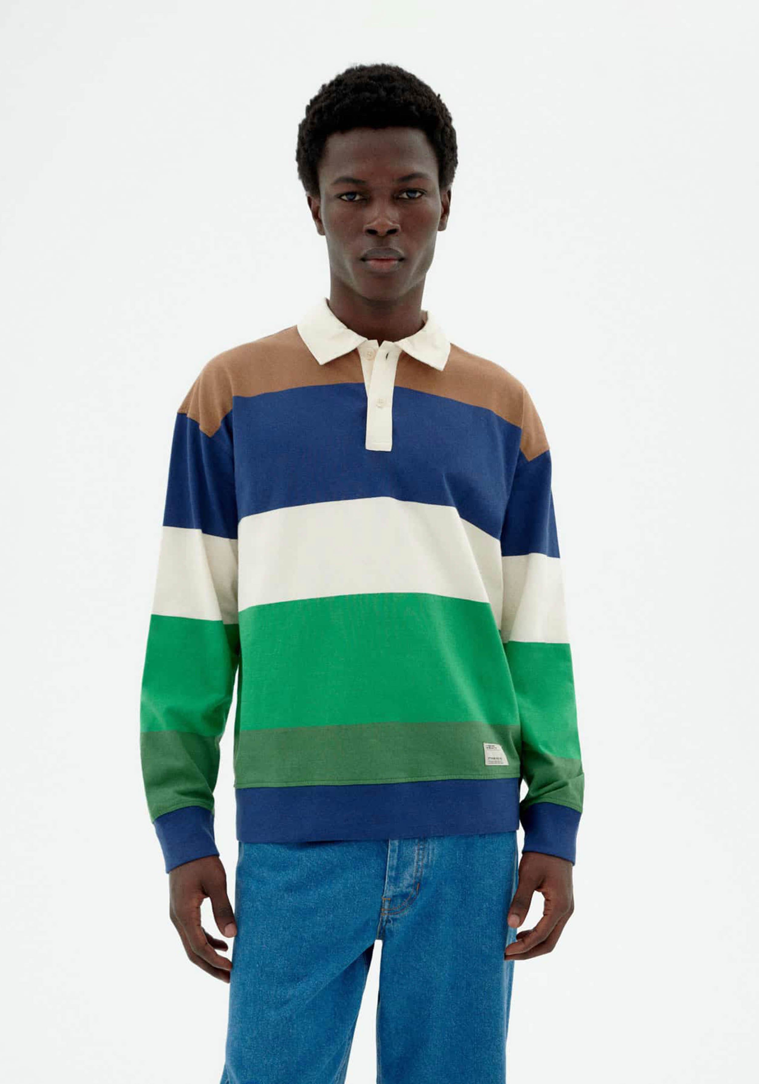 Thinking Mu Polo Bob Land Stripes