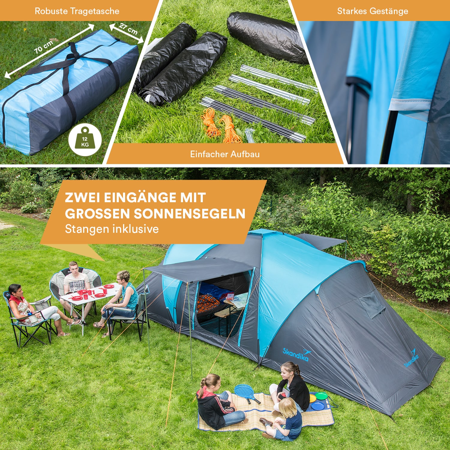 Skandika Hammerfest 6 Sleeper Protect Koepeltent