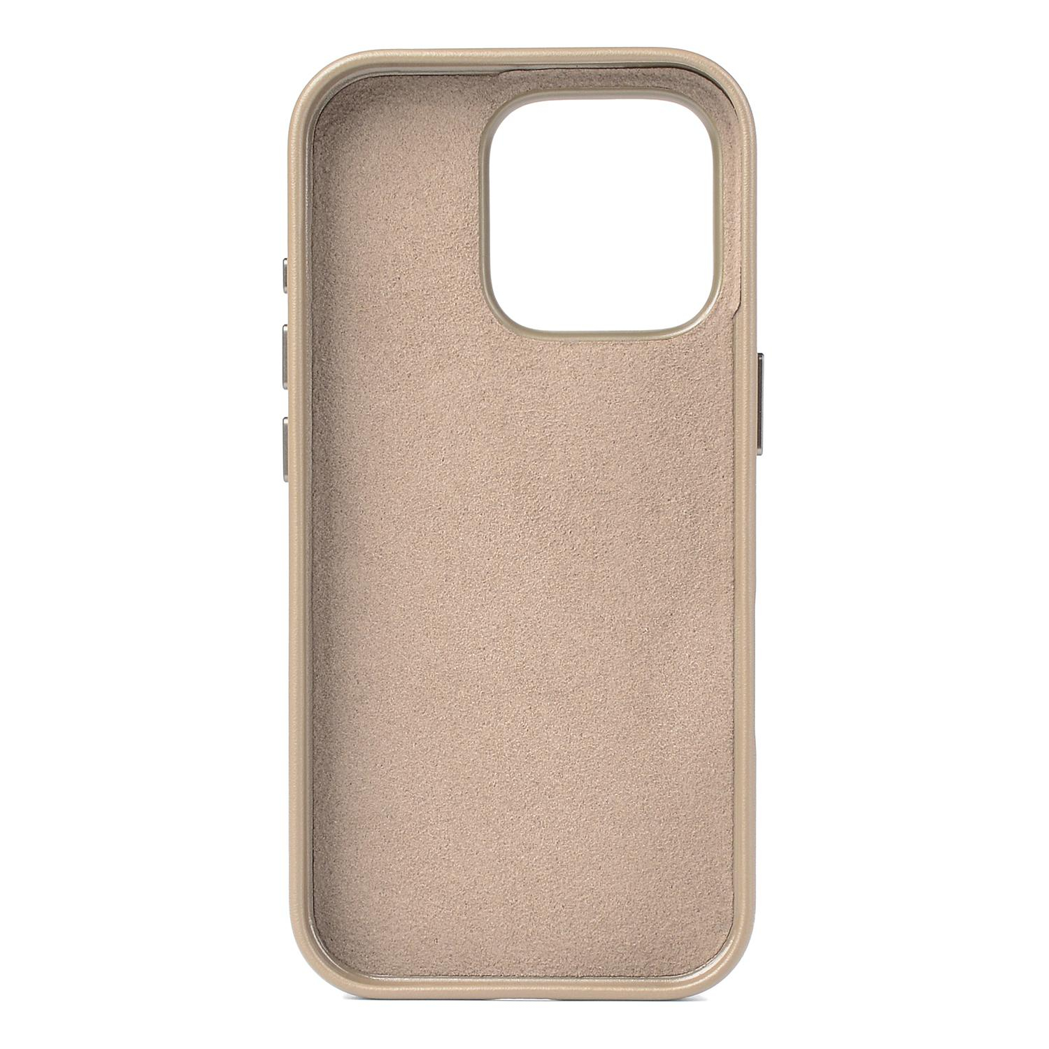 iPhone 16 Pro Max MagSafe Leder Case Schutzhülle - Beige