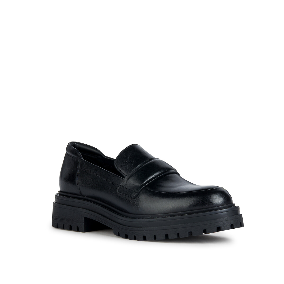 GEOX<br>Mocassins respiráveis em couro Iridea