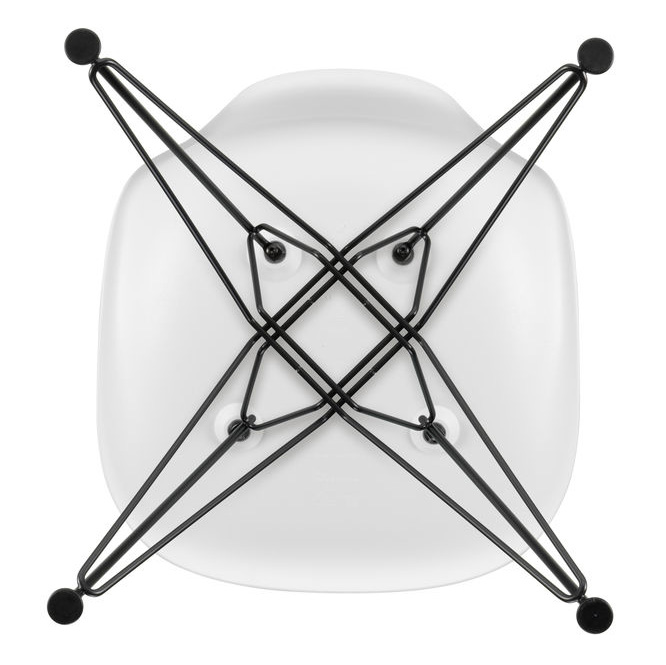 Eetkamerstoel DSR Cotton white RE zwart