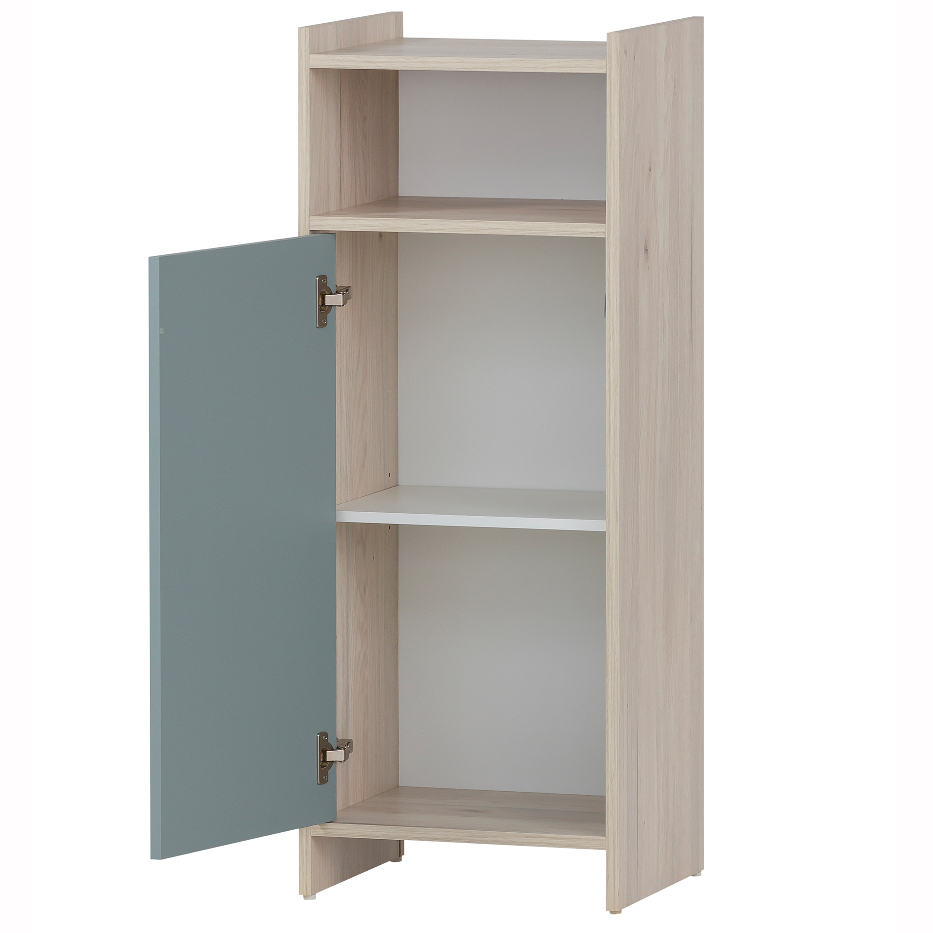 Highboard - taubenblau - Sandeiche - 40,2 cm