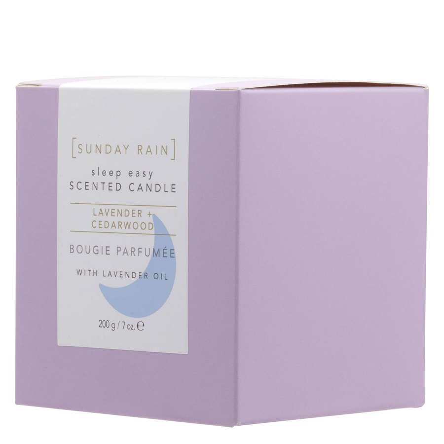 Sunday Rain Sleep Easy Scented Candle Lavender & Cedarwood 200g