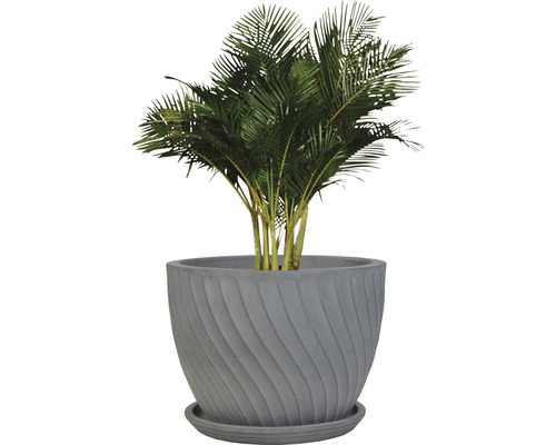 Lafiora plantenpot Ø 33 cm H 25 cm donkergrijs