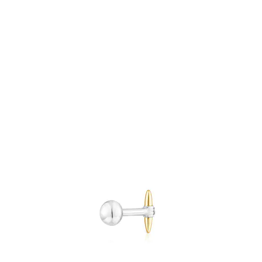 piercing em aço com revestimento em ouro IP e aço tipo isca