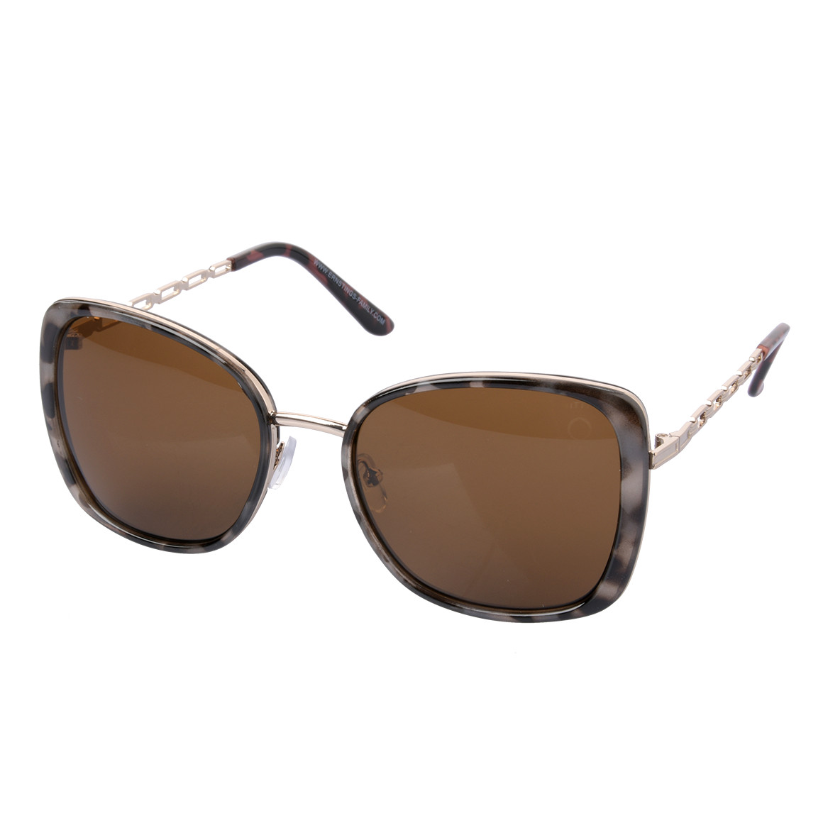 Gina Benotti Damen Sonnenbrille mit UV-Schutz hellgrau / schwarz