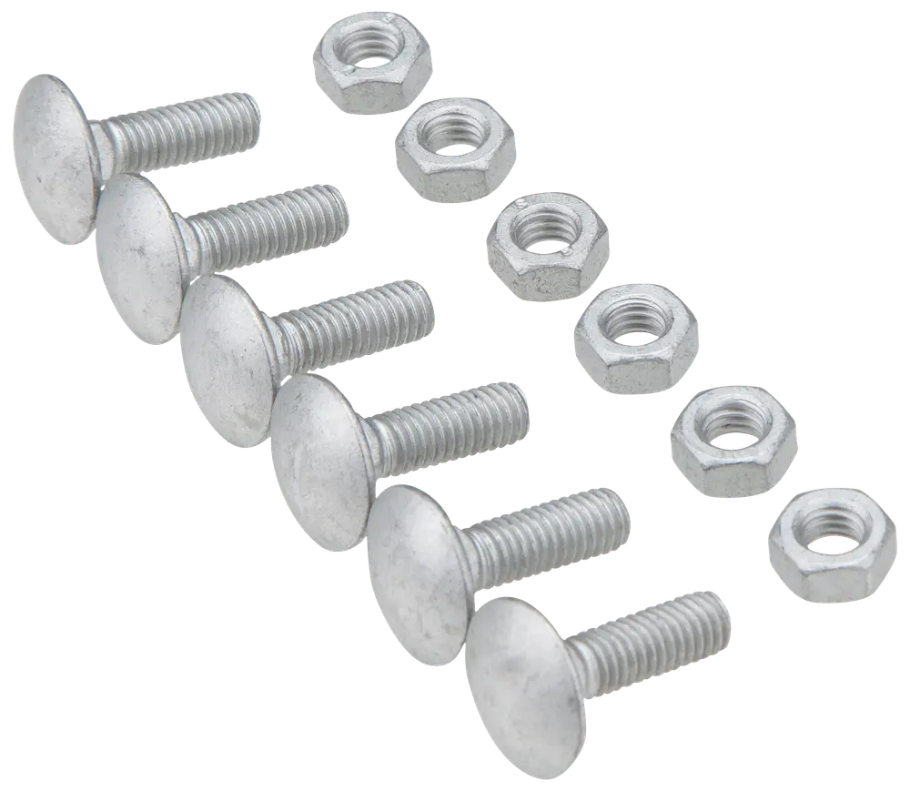 Arvid Nilsson Bræddebolt + møtrik M6 x 20 mm 6-pak