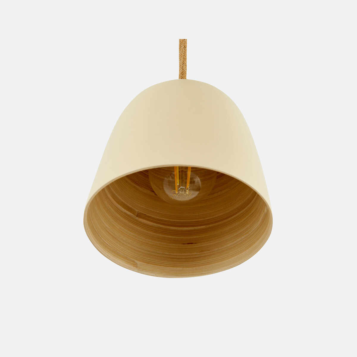 LA REDOUTE INTERIEURS<br>Candeeiro suspenso em bambu colorido Ø15 cm, Bineta