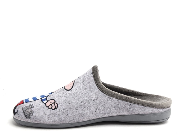La maison de l espadrille chaussons homme 6747 4 gris