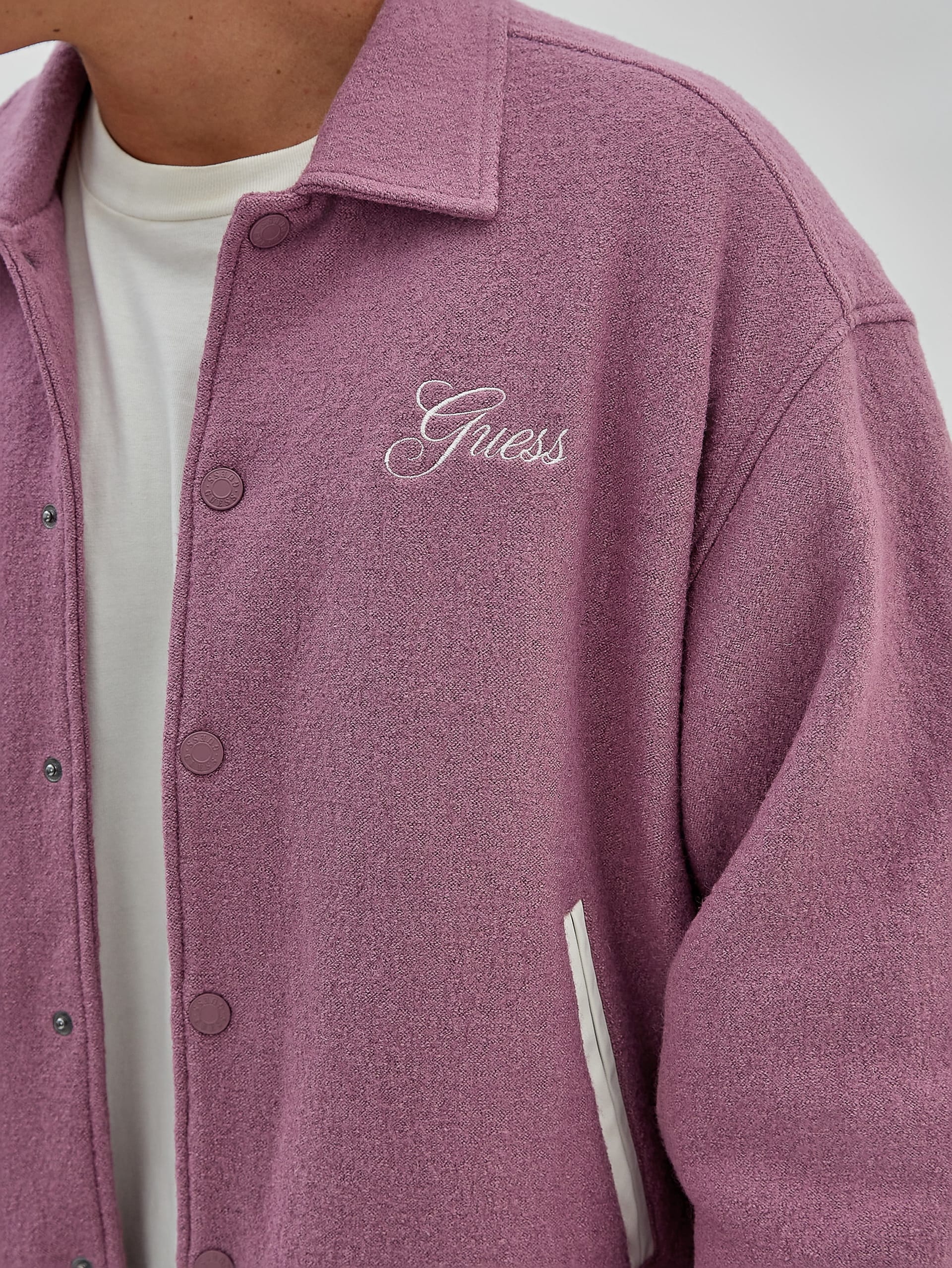 Jaqueta Varsity GUESS Originals em Lã Mista