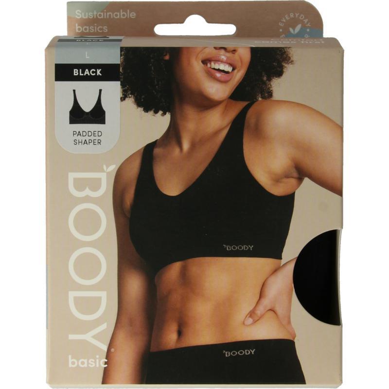 boody Padded shaper crop bh zwart large 1 Stuks