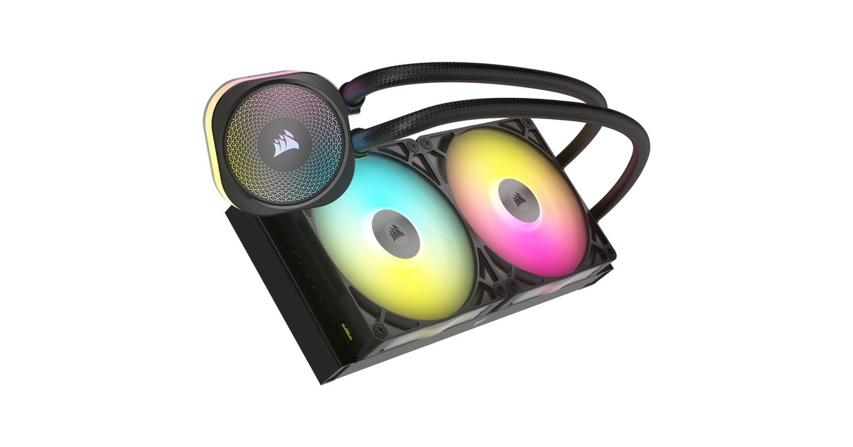 CorsairiCUE LINK TITAN 280 RX RGB waterkoeling  (Zwart, 4-pins PWM fan-connector)
