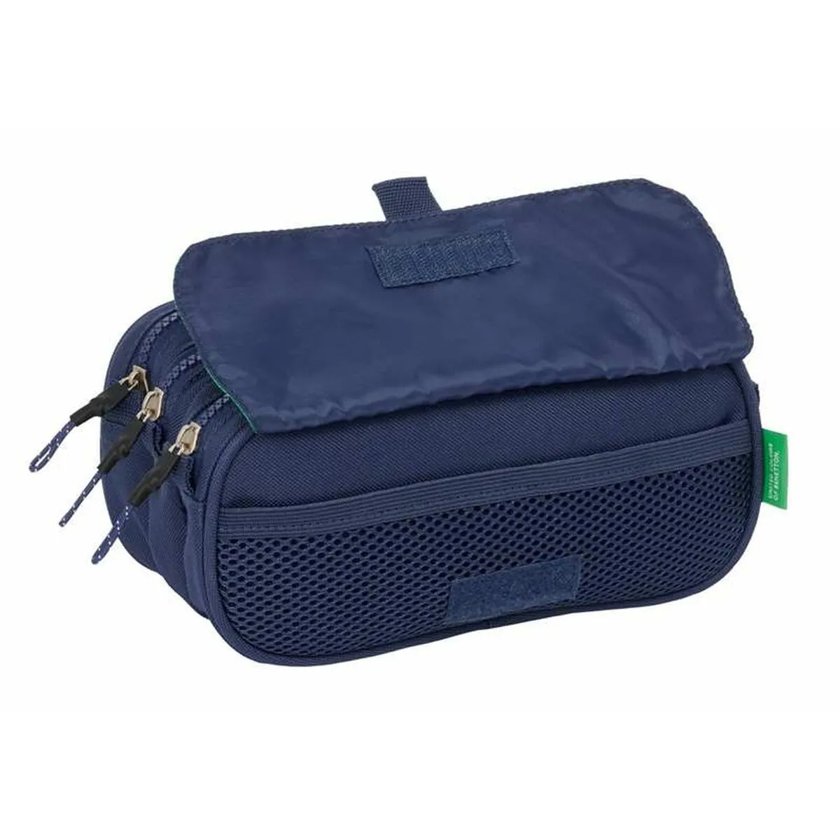 Benetton Trousse Fourre-Tout Triple Rouge/Vert