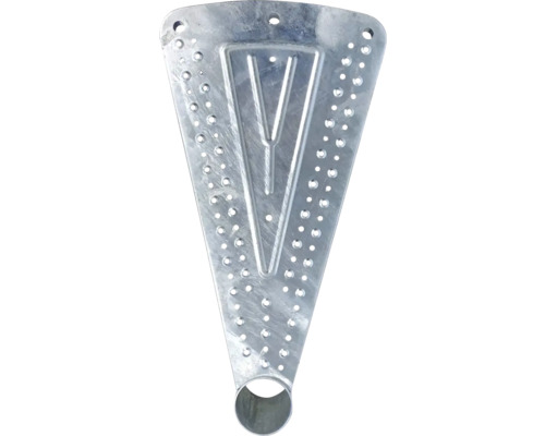Wenteltrap Pertura Sania, geperforeerde plaat, thermisch verzinkt, Ø 155 cm, grijs, 13 treden, 14 stootborden