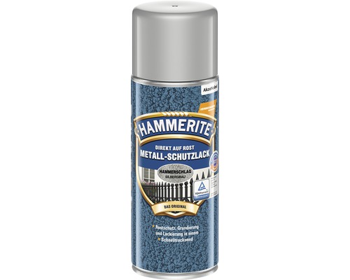 HAMMERITE Hammered Finish Spuitverf Zilvergrijs 400 ml