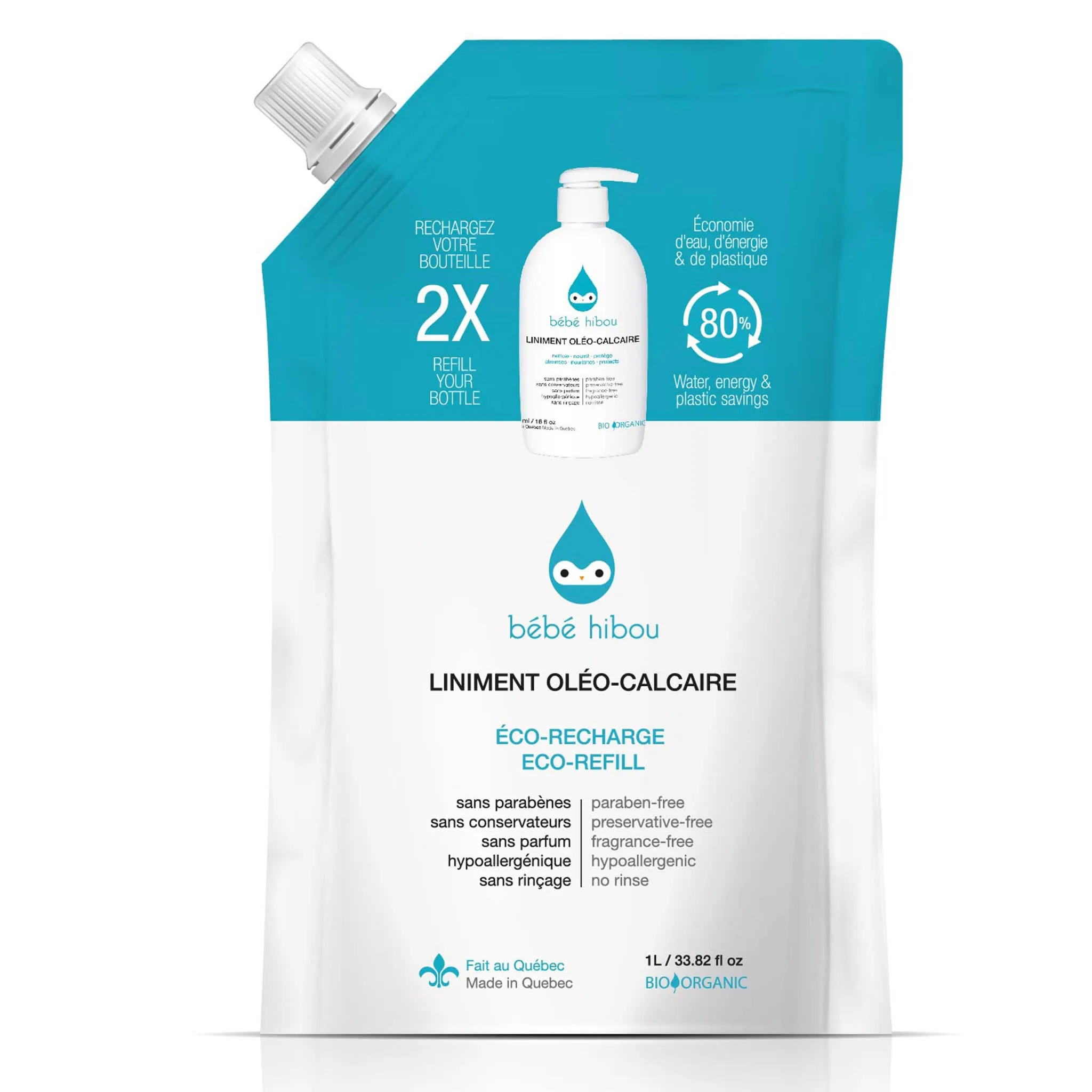 Bébé hibou Recharge Liniment Oléocalcaire 1L