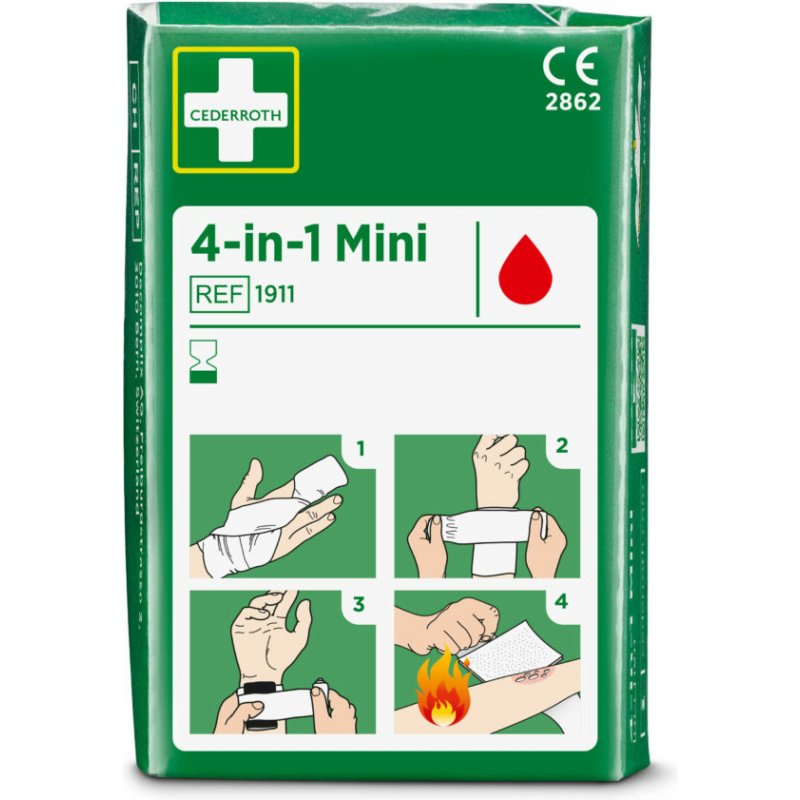 Bandage hémostatique 4-en-1, mini
