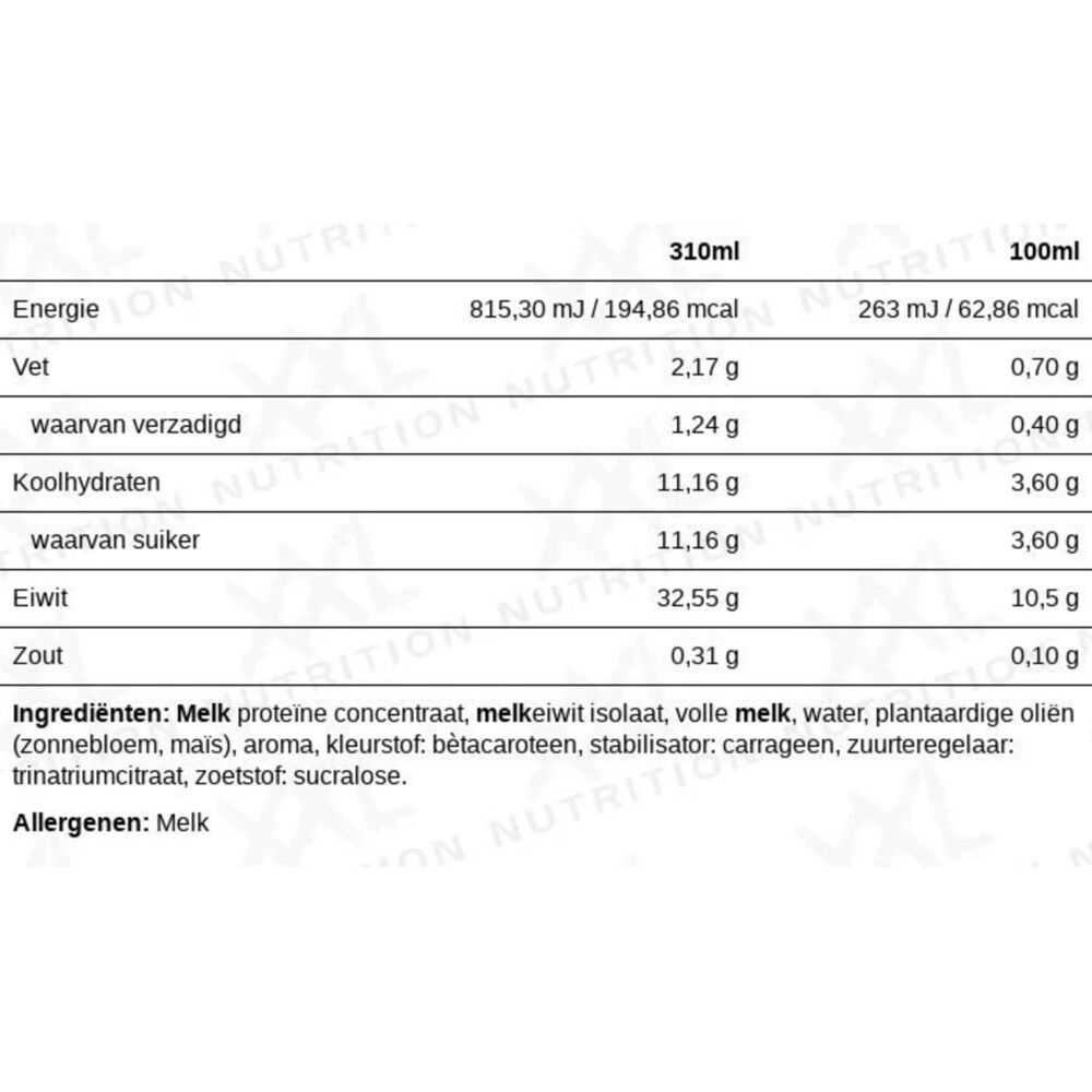 6x XXL Nutrition N'Joy Protein Drink Banaan310 ml