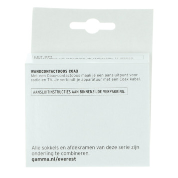 GAMMA Everest Stopcontact Universeel Coax Antraciet