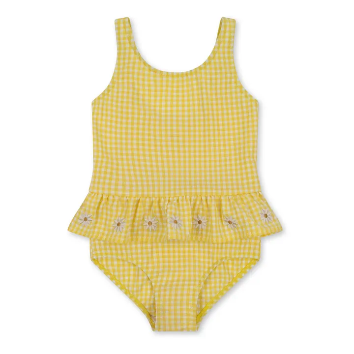 Konges Sløjd Maillot 1 Pièce Soline Vichy | Jaune