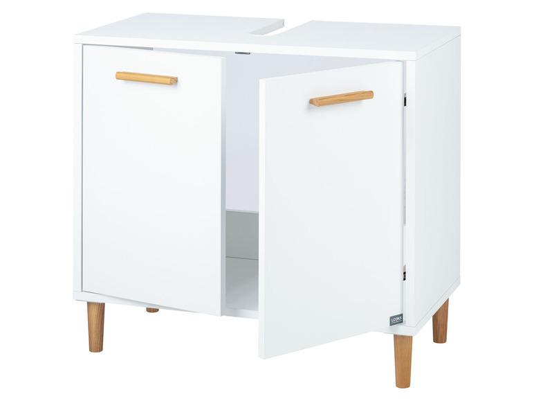 Wastafelonderkast met softclose-functie, wit