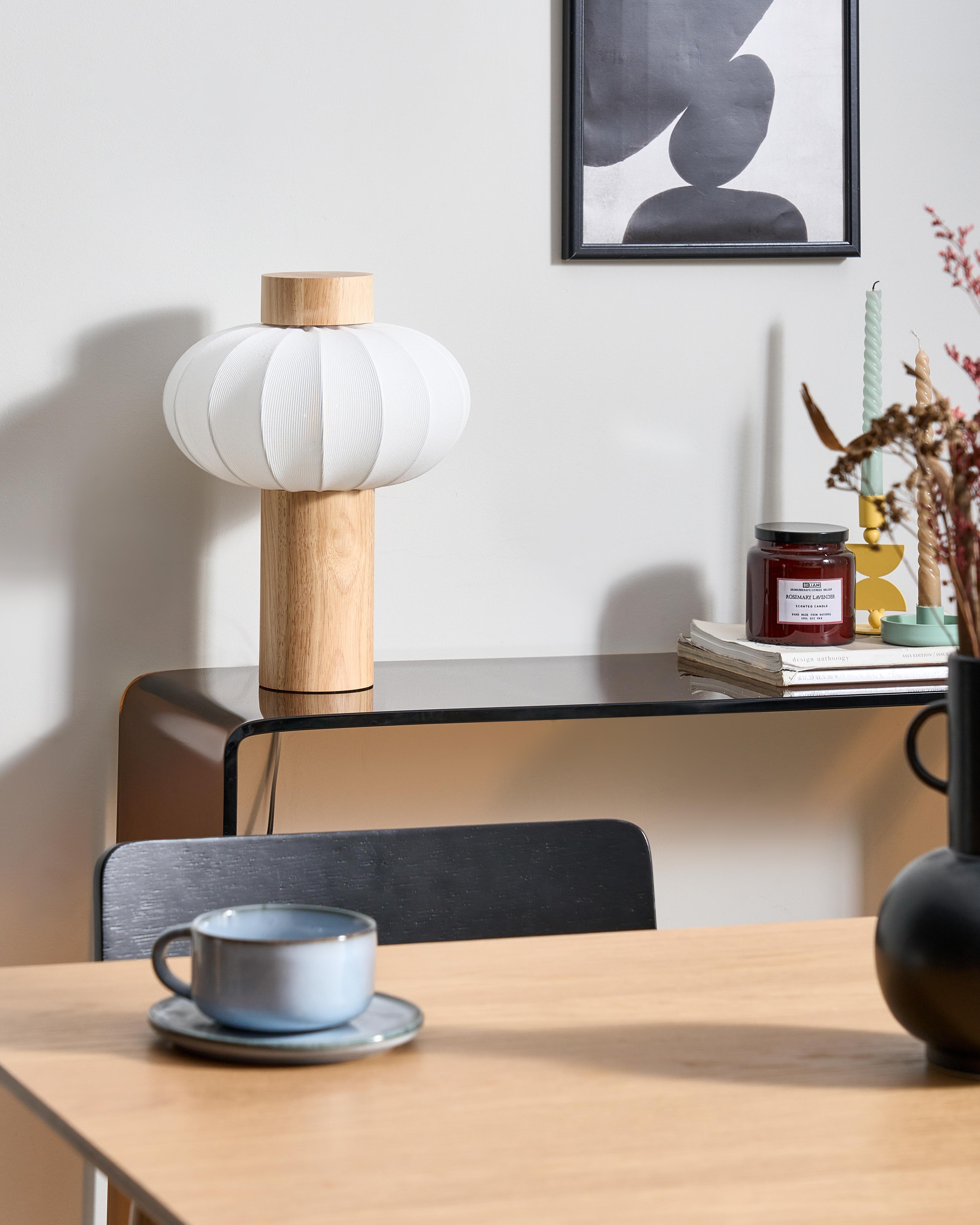Tafellamp ABENS Hout Lichtbruin