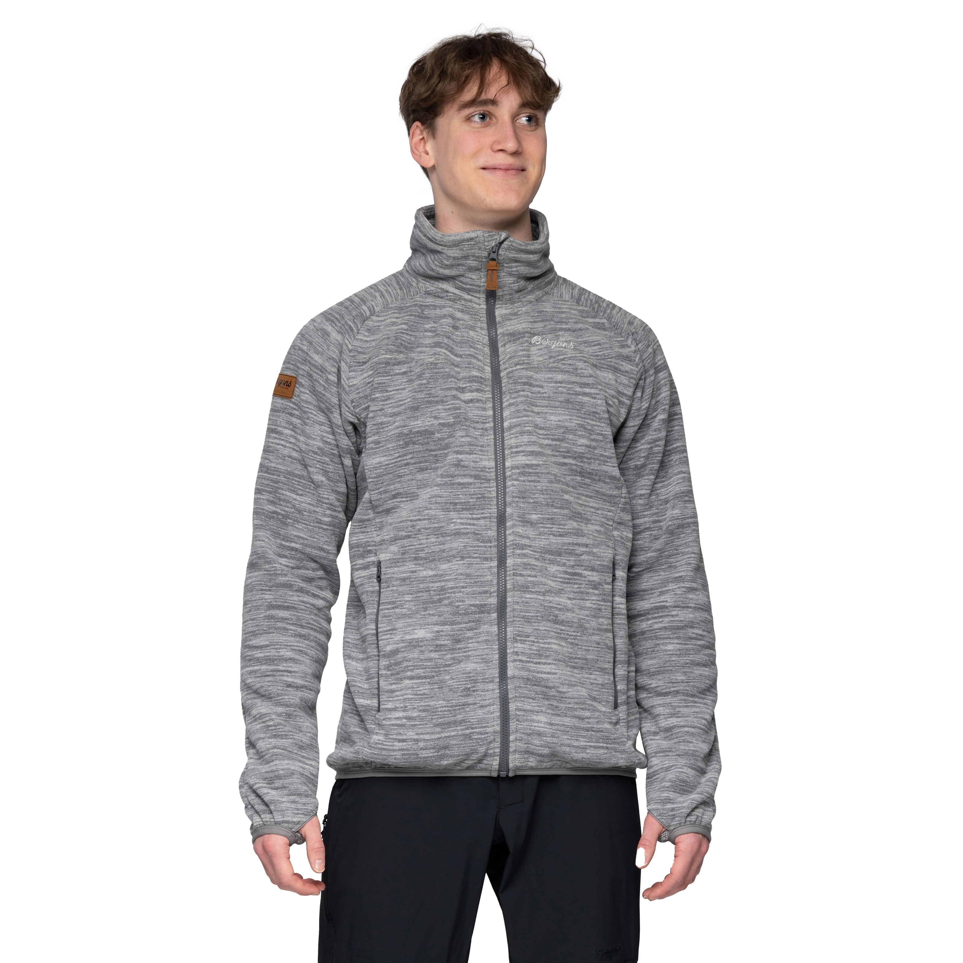 Hareid Fleece Jacket NoHood Aluminium