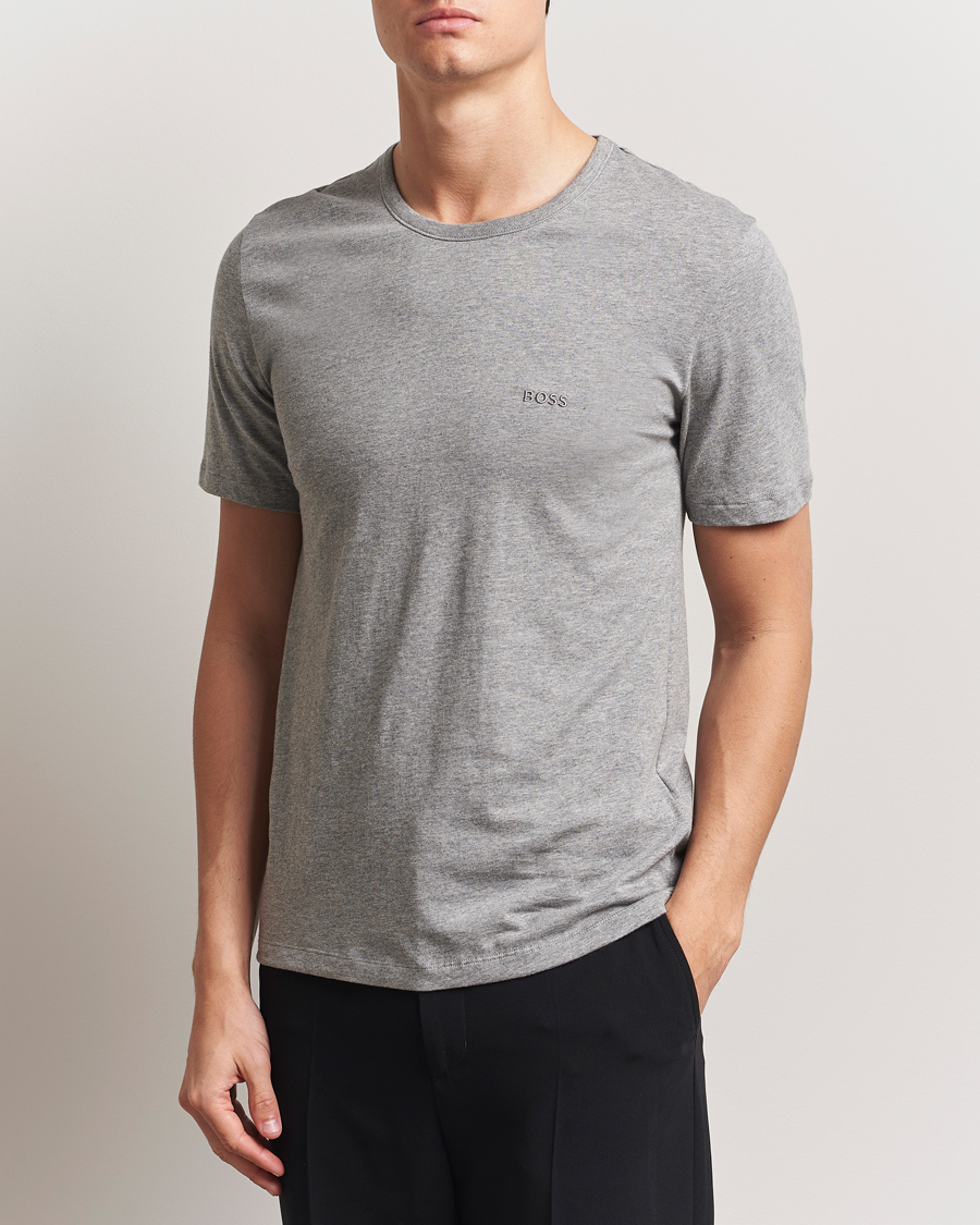 BOSS BLACK 3-Pack Crew Neck T-Shirt White/Grey/Black