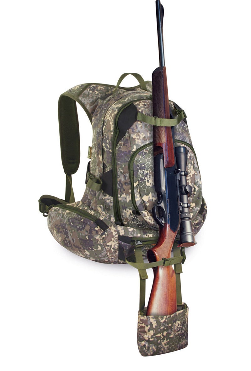 Marsupio Suede Camo jaktsekk 38L<br>Lett jaktsekk med et unikt bæresystem!