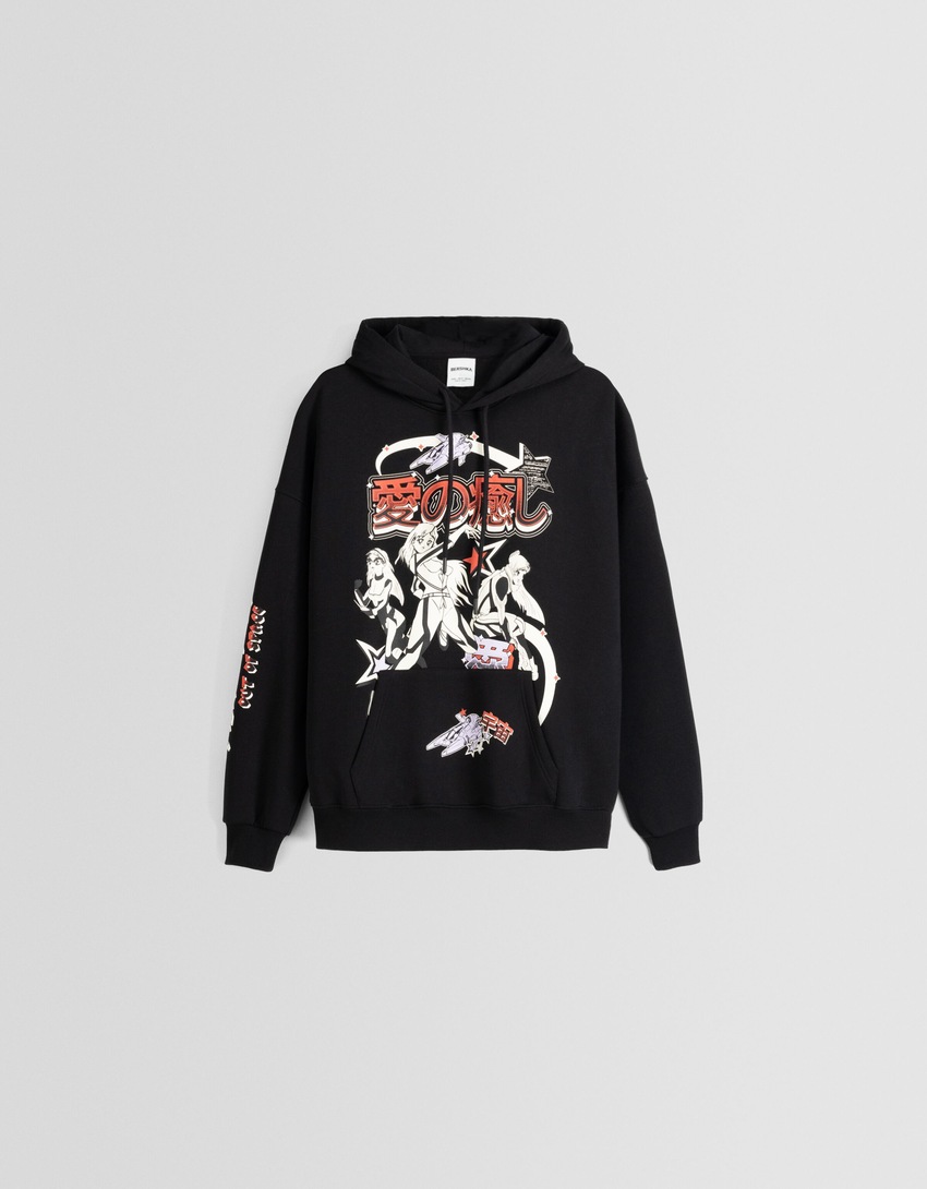 Moletom estampado oversized