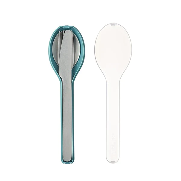 Set de 3 couverts Ellipse bleu Mepal