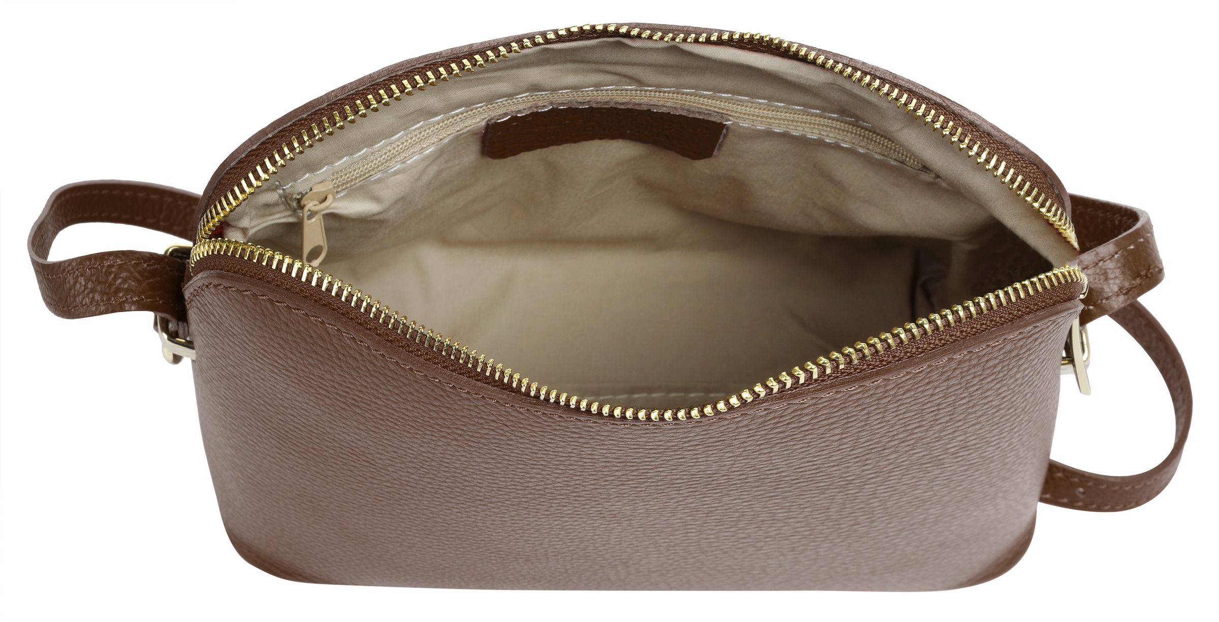 Cluty Umhängetasche echt Leder, Made in Italy