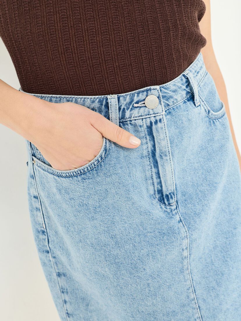 Denim rok - blauw