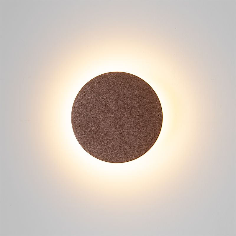 Moderne buiten wandlamp roestbruin incl. LED IP54 - Skyf