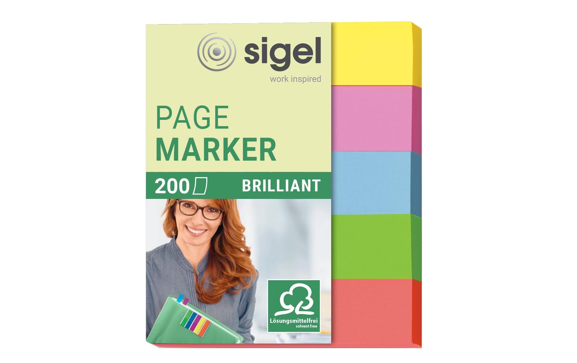 Page Marker Brillant Mini 200 Stück, MehrfabrigHaftstreifen perfekt als Helfer im Büroalltag