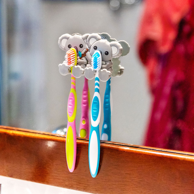 Support porte 2 brosses à dents - Ani-toothi