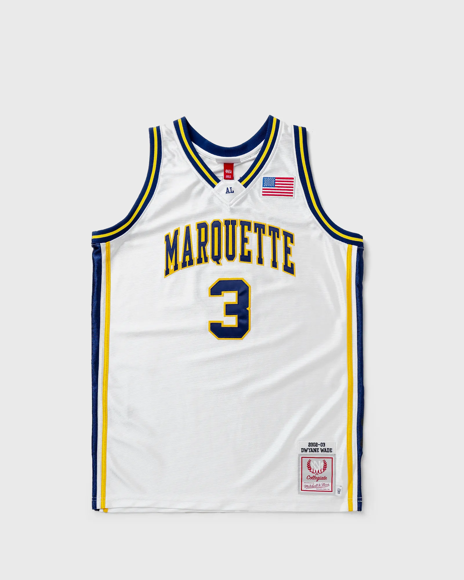 Mitchell & Ness NCAA AUTHENTIC JERSEY UNIVERSITY MARQUETTE 2002-03 DWYANE WADE #3