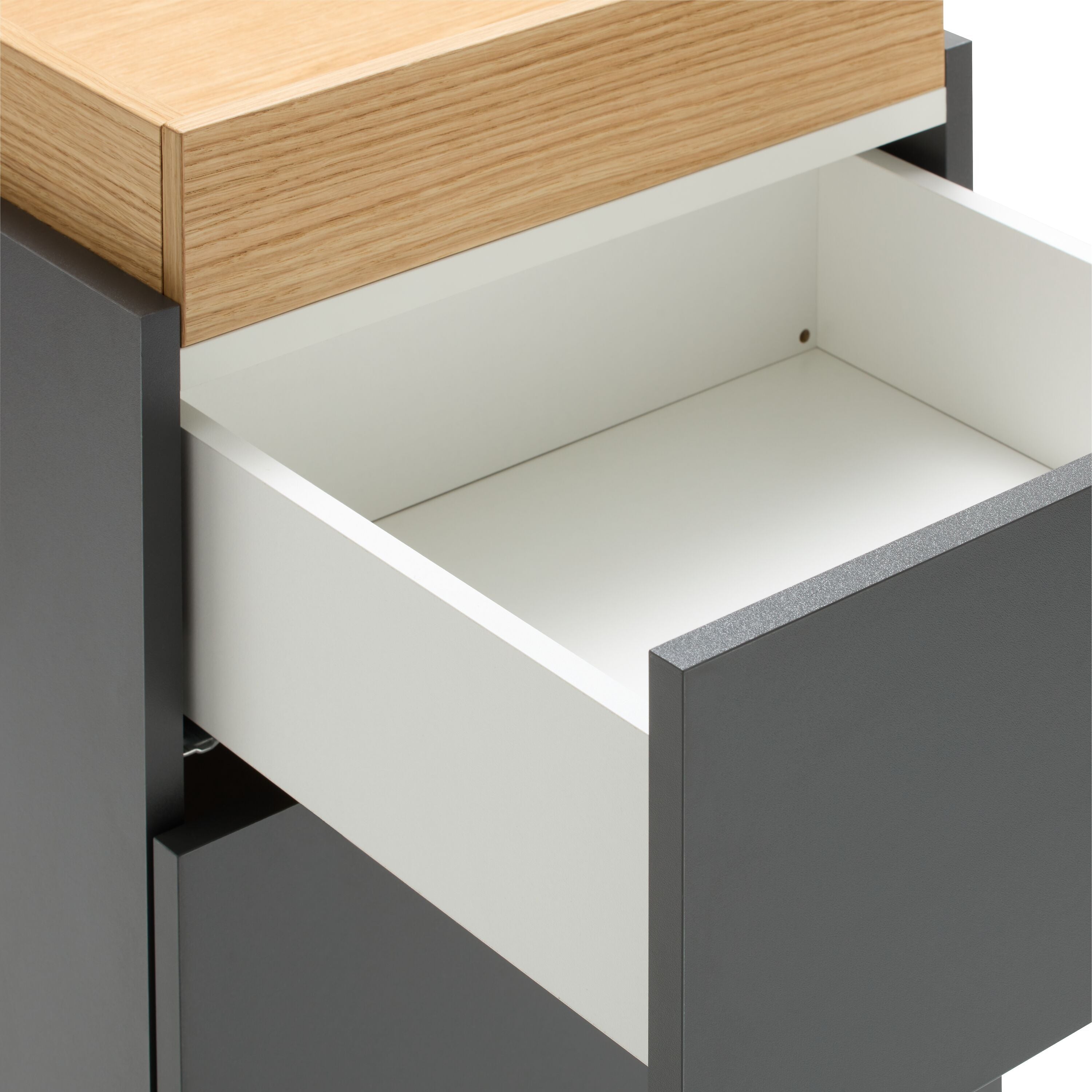 RAKKEL II Schuhschrank - Anthrazit / B: 41.6 cm x T: 41.6 cm x H: 104.2 cm