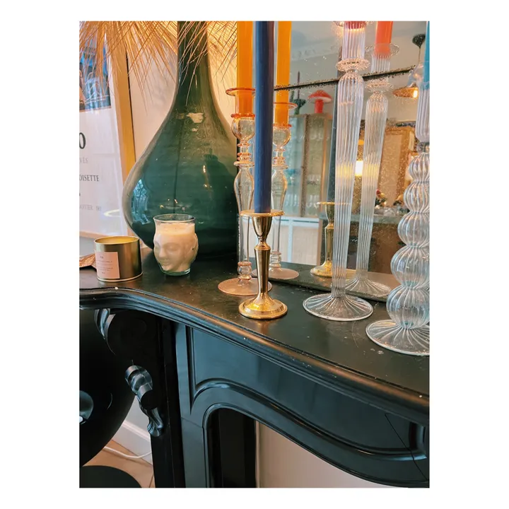 Anna + Nina Bougeoir Athena en verre | Vert