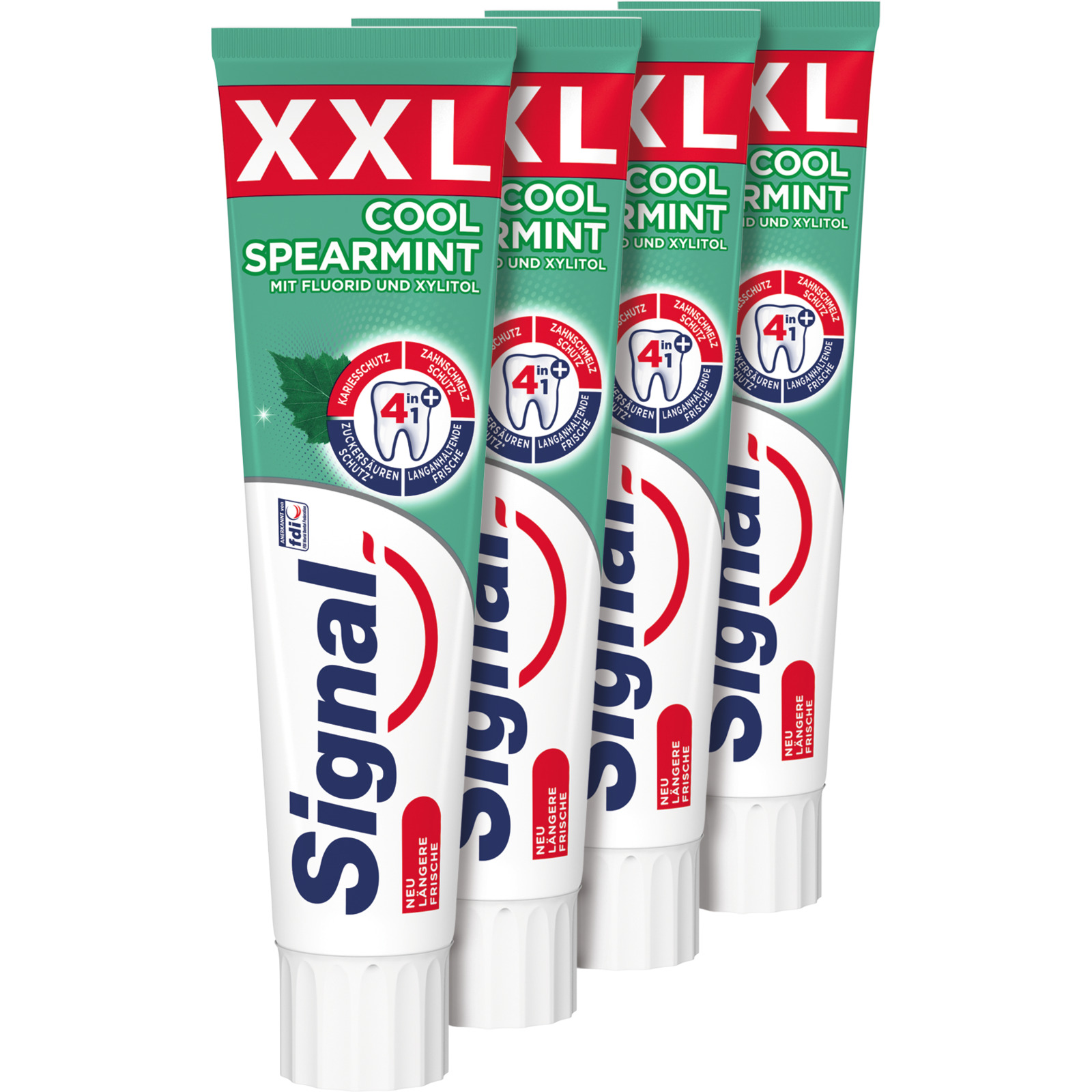 Signal Zahnpasta Cool Spearmint 4 x 125 ml