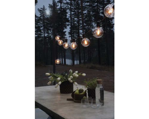 10 LED Retro Lichtsnoeren, 4,50 m, Amberkleurige Lichtkleur, Dimbaar