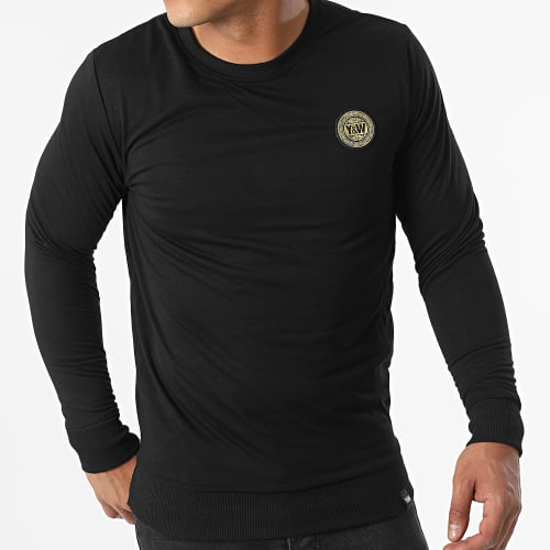 Sweat Crewneck Barok Noir Orange Renaissance Réversible