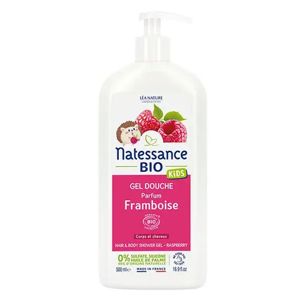 Gel de Banho Infantil Orgânico Framboesa Natessance 500ml