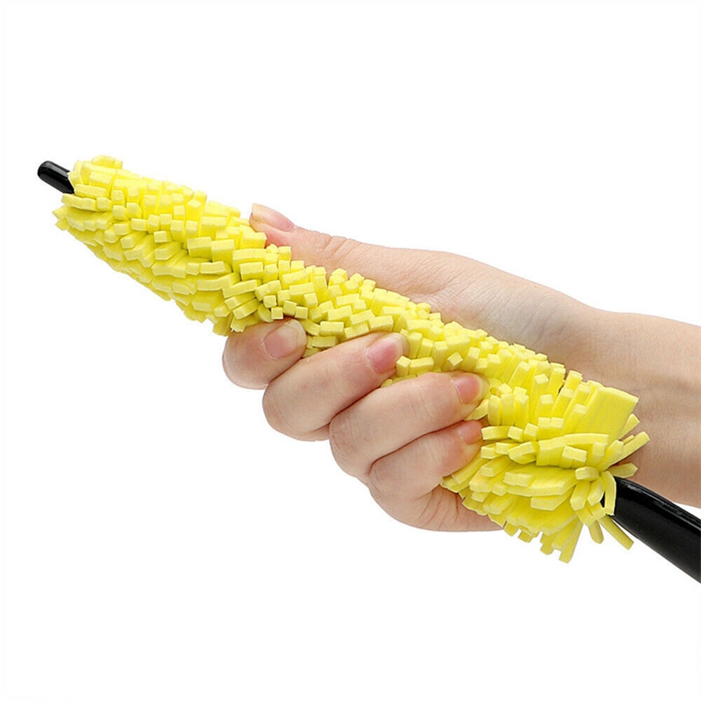 (29x4.5cm) Universal Reiniger Felgen Bürste Auto Pflege Schwamm - Gelb
