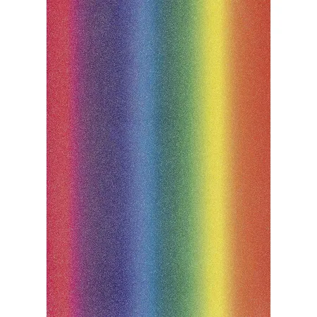 Heyda Glitterkarton A4 regenbogen
