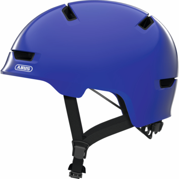Fietshelm Youth shiny blue M