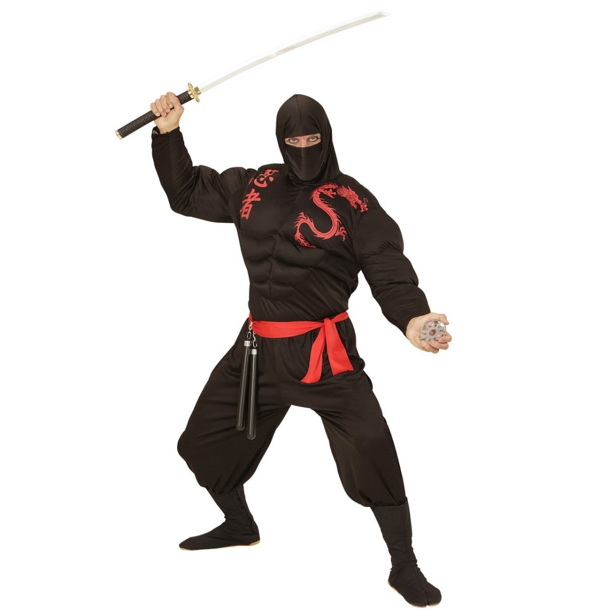 Ninja Pak Zwart Rood Heren